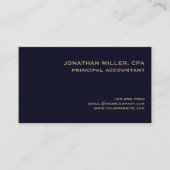 Simple Professional Classic Visitekaartje (Voorkant)