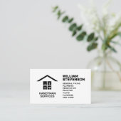 Simple professional handyman Business Card Visitekaartje (Staand voorkant)