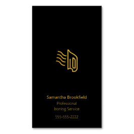 Simple Professional Home Ironing Service Black Magnetisch Visitekaartje
