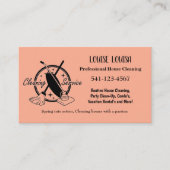 Simple Professional House Cleaning Business Cards Visitekaartje (Voorkant)