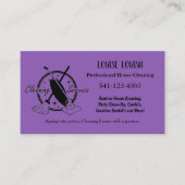 Simple Professional House Cleaning Business Cards Visitekaartje (Voorkant)