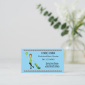 Simple Professional House Cleaning Business Cards Visitekaartje (Staand voorkant)