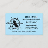 Simple Professional House Cleaning Business Cards Visitekaartje (Voorkant)