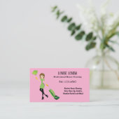 Simple Professional House Cleaning Business Cards Visitekaartje (Staand voorkant)