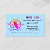 Simple Professional House Cleaning Business Cards Visitekaartje (Voorkant)