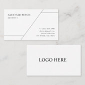 Simple Professional Minimalist Card Design Visitekaartje (Voorkant / Achterkant)