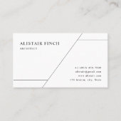 Simple Professional Minimalist Card Design Visitekaartje (Voorkant)