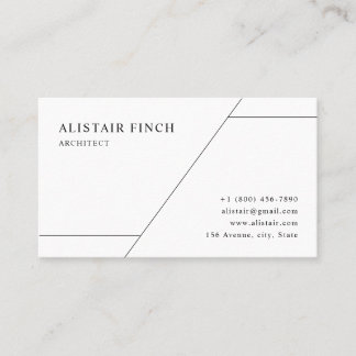 Simple Professional Minimalist Card Design Visitekaartje