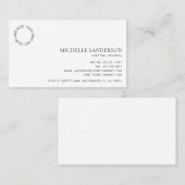 Simple Professional Modern Minimalist Company Logo Visitekaartje (Voorkant / Achterkant)