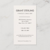 Simple Professional Photo Visitekaartje (Achterkant)