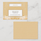 Simple Pumpkin-Baby shower Informatiekaartje (Voorkant / Achterkant)