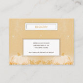 Simple Pumpkin-Baby shower Informatiekaartje (Voorkant)