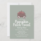Simple Pumpkin Patch Halloween Herfst Event Flyer Kaart (Voorkant)