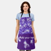 Simple purple glitter sparkle stars add your text schort (Gedragen)