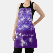 Simple purple glitter sparkle stars add your text schort (Insitu)