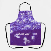 Simple purple glitter sparkle stars add your text  schort (Voorkant)