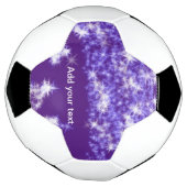 Simple purple glitter sparkle stars add your text  voetbal (Gedraaid)