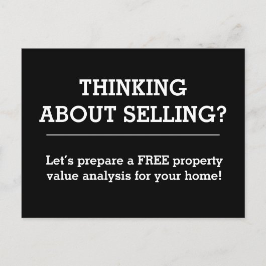 Simple Real Estate Postcard Briefkaart (Voorkant)