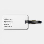 Simple Red Bicycle Silhouette Bagagelabel (Achterkant horizontaal)