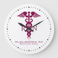 Simple Red Caduceus Nurse Kantoor