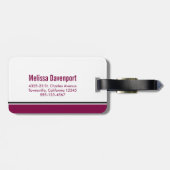 Simple Red Caduceus Nurse Medical Symbool Bagagelabel (Achterkant horizontaal)