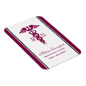 Simple Red Caduceus Nurse Medical Symbool Magneet (Rechterzijde)