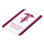 Simple Red Caduceus Nurse Medical Symbool Magneet (Linkerzijde)