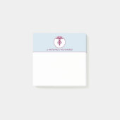 Simple Red Caduceus Nurse Medical Symbool Post-it® Notes (Voorkant)