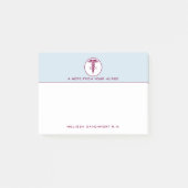 Simple Red Caduceus Nurse Medical Symbool Post-it® Notes (Voorkant)