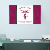 Simple Red Caduceus Nurse Medical Symbool Spandoek (Beurs)