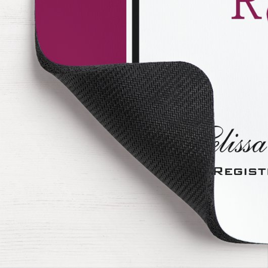 Simple Red Caduceus Registered Nurse RN Symbool Muismat (Hoek)