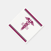 Simple Red Caduceus Registered Nurse RN Symbool Servet (Hoek)