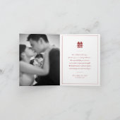 Simple Red Dubbel Geluk Modern Chinees Huwelijk (Binnen)