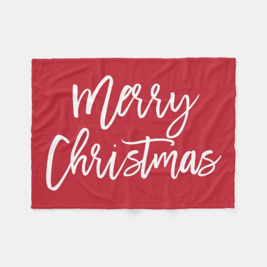 Simple Red Kerstmis Kleine Vloerbedekking Fleece Deken