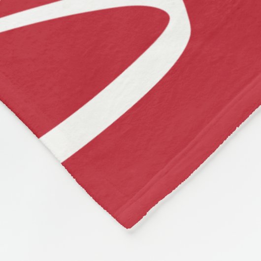 Simple Red Kerstmis Kleine Vloerbedekking Fleece Deken (Hoek)