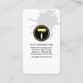 Simple Red Roof Being Painted Visitekaartje (Achterkant)