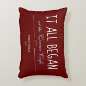 Simple Red Waar Het Alles Begon Jubileum Accent Kussen (Voorkant(Verticaal))