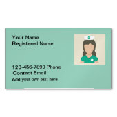 Simple Registered Nurse Magnetic Magnetisch Visitekaartje (Voorkant)