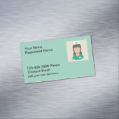 Simple Registered Nurse Magnetic Magnetisch Visitekaartje (Voorbeeld)