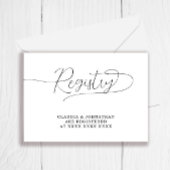 Simple Registry Vrijgezellenfeest Informatiekaartje