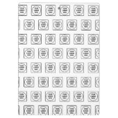 Simple Repeat Logo Pattern Pro clipboard Klembord (Achterkant)