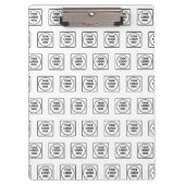 Simple Repeat Logo Pattern Pro clipboard Klembord (Voorkant)