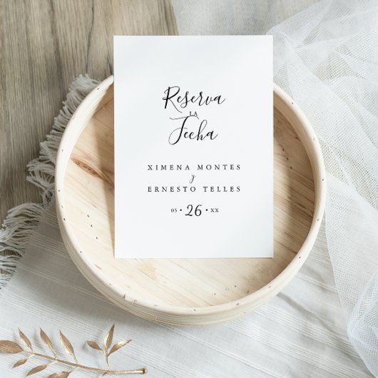 Simple Reserva la Fecha Briefkaart