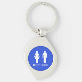Simple Restroom Keys for hospitality or office Sleutelhanger