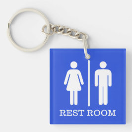 Simple Restroom Keys for hospitality or office Sleutelhanger