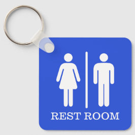Simple Restroom Keys for hospitality or office Sleutelhanger