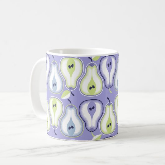 Simple retro pears koffiemok (Voorkant links)
