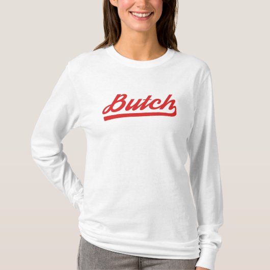 SImple retro style Butch T-shirt (Voorkant)