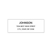 Simple Return Address Label Zelfinktende Stempel (Design)