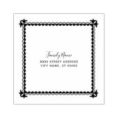 Simple Return Address Rubber Stempel (Afrduk)